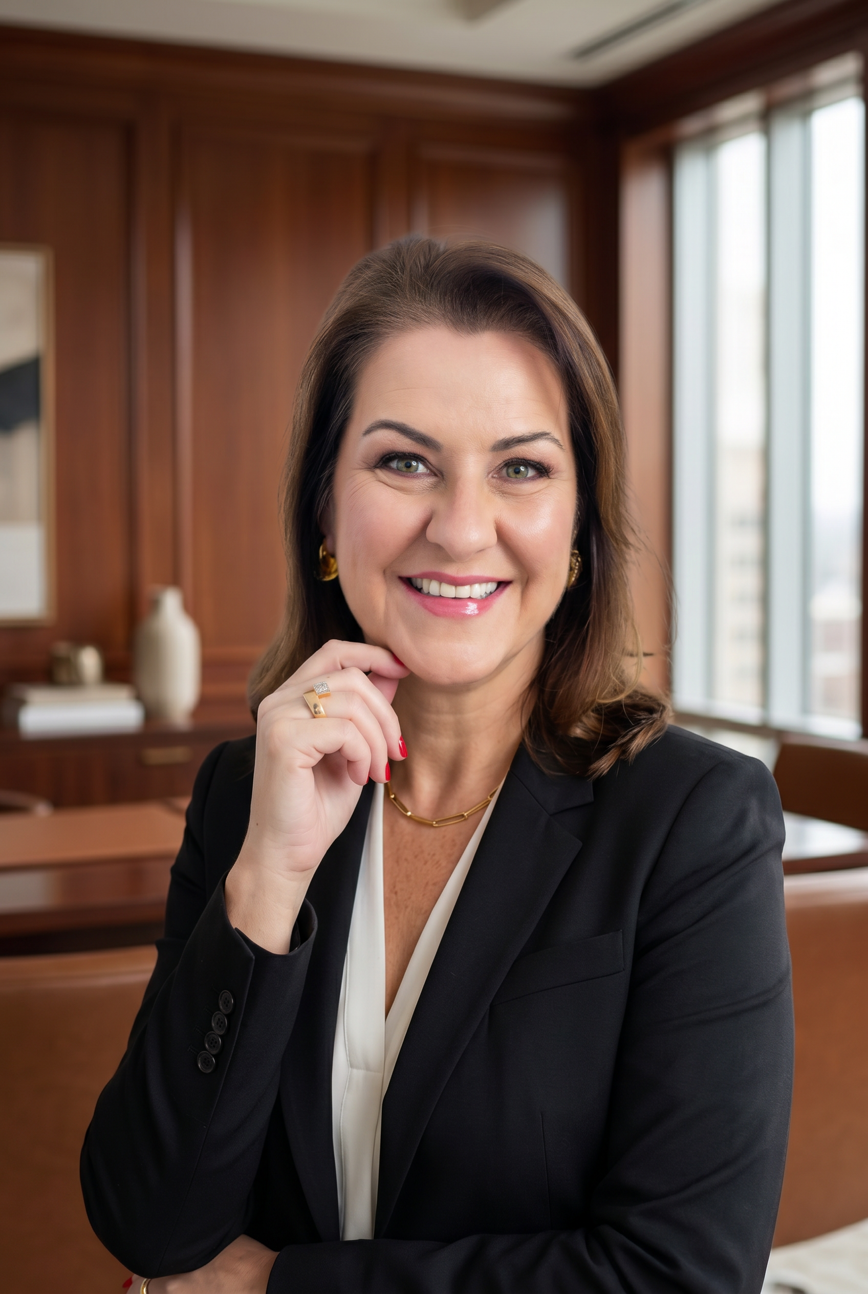 Daniéla Soares, fundadora da Byo.mind, em ambiente executivo